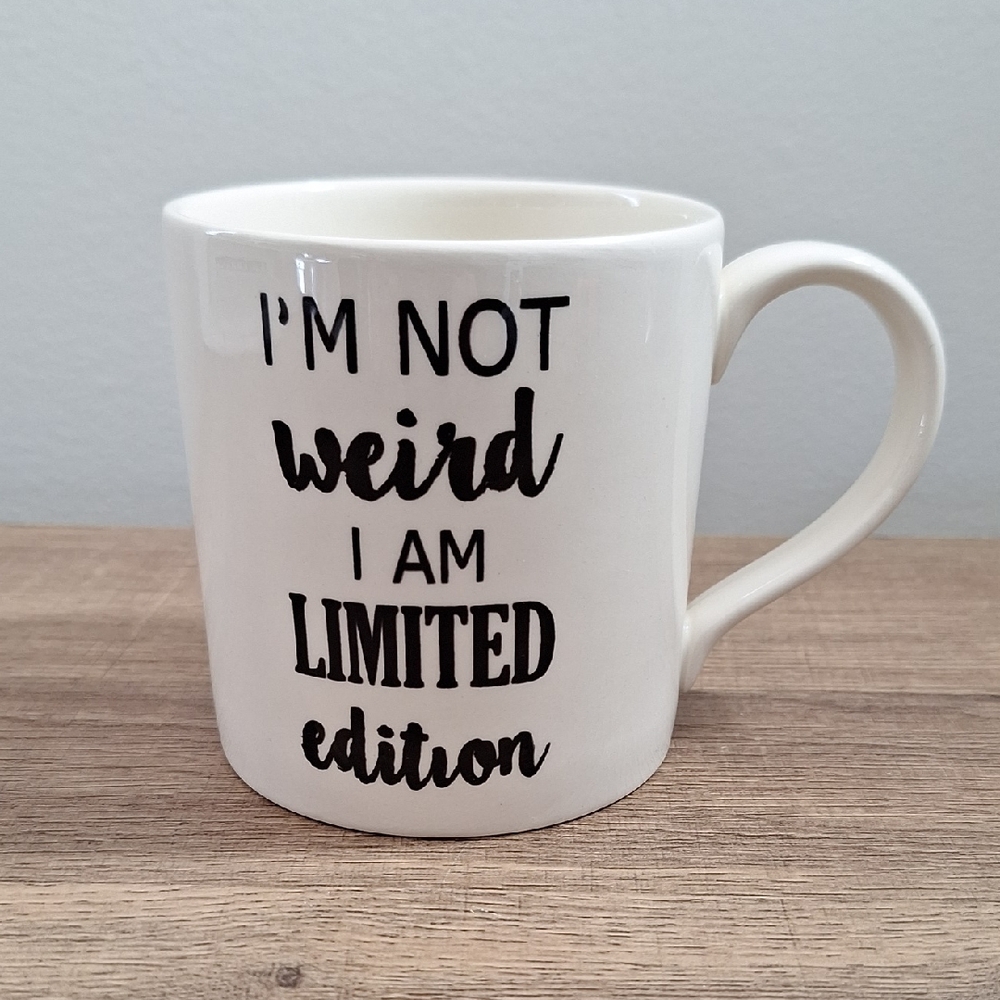 🛍2/$15🛍 #AAW White Mug with Quirky Quote, Royal Stafford
